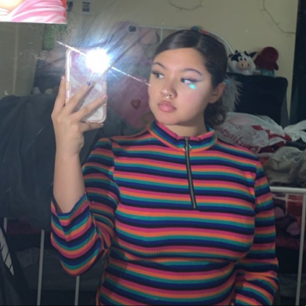 Colorful long sleeve shirt